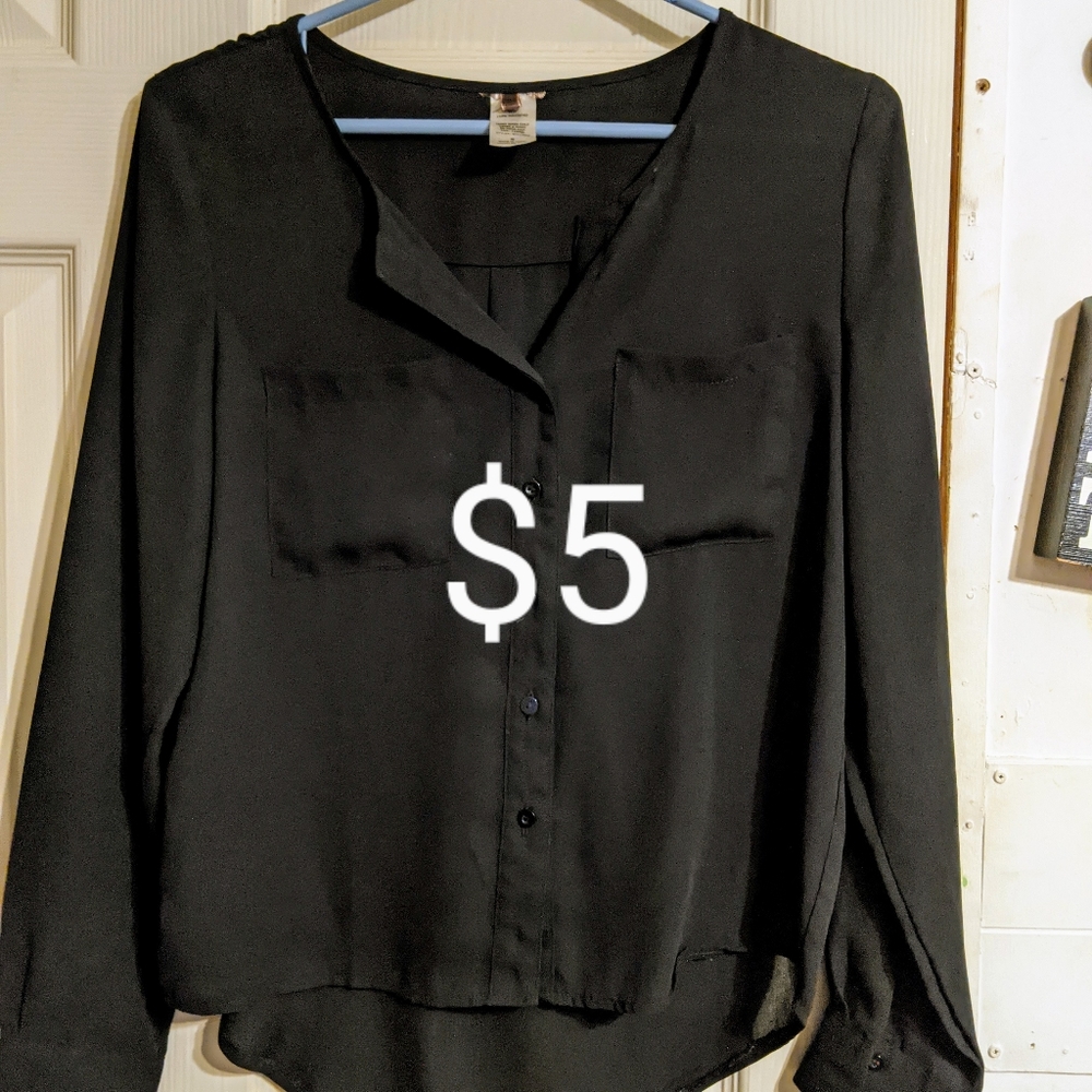 Sheer Black Blouse